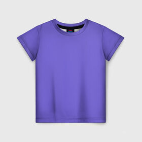 Детская футболка 3D с принтом Аспидно-синий в Санкт-Петербурге, 100% гипоаллергенный полиэфир | прямой крой, круглый вырез горловины, длина до линии бедер, чуть спущенное плечо, ткань немного тянется | без дизайна | без картинки | одноцветные | синий