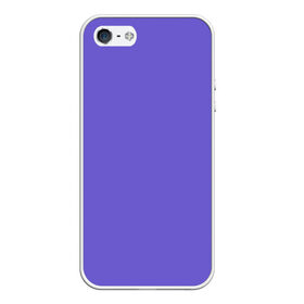 Чехол для iPhone 5/5S матовый с принтом Аспидно-синий в Санкт-Петербурге, Силикон | Область печати: задняя сторона чехла, без боковых панелей | без дизайна | без картинки | одноцветные | синий