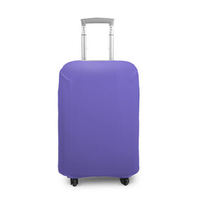 Чехол для чемодана 3D с принтом Аспидно-синий в Санкт-Петербурге, 86% полиэфир, 14% спандекс | двустороннее нанесение принта, прорези для ручек и колес | без дизайна | без картинки | одноцветные | синий