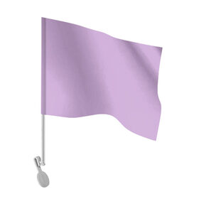 Флаг для автомобиля с принтом Глициниевый цвет (без рисунка) в Санкт-Петербурге, 100% полиэстер | Размер: 30*21 см | глициниевый | однотонный | пурпурный | розовый | фиолетовый | цвет