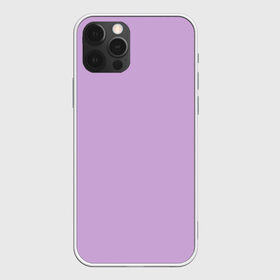 Чехол для iPhone 12 Pro Max с принтом Глициниевый цвет (без рисунка) в Санкт-Петербурге, Силикон |  | глициниевый | однотонный | пурпурный | розовый | фиолетовый | цвет