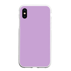 Чехол для iPhone XS Max матовый с принтом Глициниевый цвет (без рисунка) в Санкт-Петербурге, Силикон | Область печати: задняя сторона чехла, без боковых панелей | глициниевый | однотонный | пурпурный | розовый | фиолетовый | цвет