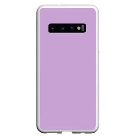 Чехол для Samsung Galaxy S10 с принтом Глициниевый цвет (без рисунка) в Санкт-Петербурге, Силикон | Область печати: задняя сторона чехла, без боковых панелей | глициниевый | однотонный | пурпурный | розовый | фиолетовый | цвет