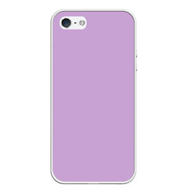 Чехол для iPhone 5/5S матовый с принтом Глициниевый цвет (без рисунка) в Санкт-Петербурге, Силикон | Область печати: задняя сторона чехла, без боковых панелей | глициниевый | однотонный | пурпурный | розовый | фиолетовый | цвет