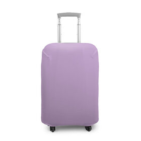Чехол для чемодана 3D с принтом Глициниевый цвет (без рисунка) в Санкт-Петербурге, 86% полиэфир, 14% спандекс | двустороннее нанесение принта, прорези для ручек и колес | глициниевый | однотонный | пурпурный | розовый | фиолетовый | цвет