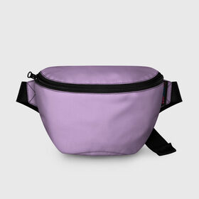 Поясная сумка 3D с принтом Глициниевый цвет (без рисунка) в Санкт-Петербурге, 100% полиэстер | плотная ткань, ремень с регулируемой длиной, внутри несколько карманов для мелочей, основное отделение и карман с обратной стороны сумки застегиваются на молнию | глициниевый | однотонный | пурпурный | розовый | фиолетовый | цвет