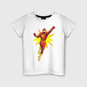 Детская футболка хлопок с принтом The Flash в Санкт-Петербурге, 100% хлопок | круглый вырез горловины, полуприлегающий силуэт, длина до линии бедер | barry allen | the flash | vdzabma | барри аллен | флэш