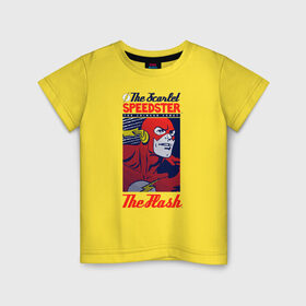 Детская футболка хлопок с принтом The Flash в Санкт-Петербурге, 100% хлопок | круглый вырез горловины, полуприлегающий силуэт, длина до линии бедер | barry allen | the flash | vdzabma | барри аллен | флэш