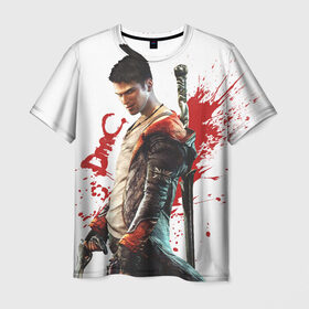 Мужская футболка 3D с принтом Dante в Санкт-Петербурге, 100% полиэфир | прямой крой, круглый вырез горловины, длина до линии бедер | dante | dmc | данте | нефилим