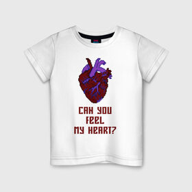 Детская футболка хлопок с принтом Bring Me The Horizon 2D Сердце в Санкт-Петербурге, 100% хлопок | круглый вырез горловины, полуприлегающий силуэт, длина до линии бедер | bring me the horizon | женская одежда | зарубежный рок | мужская одежда | рок | рок атрибутика | рок одежда