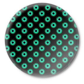 Значок с принтом Сфера паттерн в Санкт-Петербурге,  металл | круглая форма, металлическая застежка в виде булавки | геометрия | иллюзия | круг | орнамент | узор