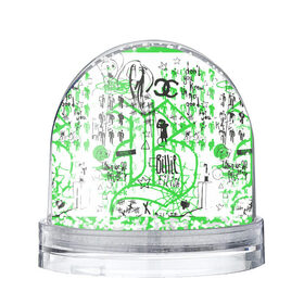 Снежный шар с принтом Билли Айлиш в Санкт-Петербурге, Пластик | Изображение внутри шара печатается на глянцевой фотобумаге с двух сторон | be | billie | billie eilish | blohsh | ghoul | билли | билли айлиш