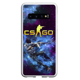 Чехол для Samsung Galaxy S10 с принтом CS GO Blue smoke в Санкт-Петербурге, Силикон | Область печати: задняя сторона чехла, без боковых панелей | counter strike | cs go | дым | контра | кс го | синий