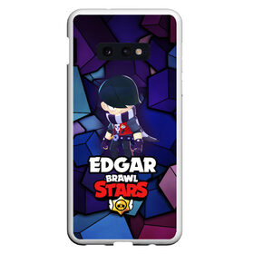 Чехол для Samsung S10E с принтом BRAWL STARS EDGAR в Санкт-Петербурге, Силикон | Область печати: задняя сторона чехла, без боковых панелей | 8 bit | brawl stars | byron | colette | crow | edgar | gale | leon | max | mr.p | sally leon | shark | virus 8 bit | werewolf leon | акула | байрон | берли | бравл старс | ворон | коллет | макс | оборотень | эдгар