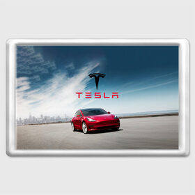 Магнит 45*70 с принтом Tesla Model 3 в Санкт-Петербурге, Пластик | Размер: 78*52 мм; Размер печати: 70*45 | 3 | america | auto | car | electric | elon | model | motors | musk | tesla | usa | vehicle | авто | америка | илон | маск | модель | сша | тесла | электромобиль