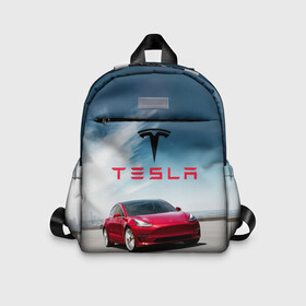 Детский рюкзак 3D с принтом Tesla Model 3 в Санкт-Петербурге, 100% полиэстер | лямки с регулируемой длиной, сверху петелька, чтобы рюкзак можно было повесить на вешалку. Основное отделение закрывается на молнию, как и внешний карман. Внутри дополнительный карман. По бокам два дополнительных кармашка | Тематика изображения на принте: 3 | america | auto | car | electric | elon | model | motors | musk | tesla | usa | vehicle | авто | америка | илон | маск | модель | сша | тесла | электромобиль