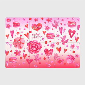 Магнитный плакат 3Х2 с принтом Самая любимая в Санкт-Петербурге, Полимерный материал с магнитным слоем | 6 деталей размером 9*9 см | кружки | любимая | макарон | макароны | макарун | пион | пионы | роза | розовое | розовый | розы | самая | сердечки | сердечко | сердца | сердце