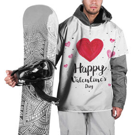 Накидка на куртку 3D с принтом Valentines Day в Санкт-Петербурге, 100% полиэстер |  | heart | holidays | valentines day | день святого валентина | надписи | праздники | сердце