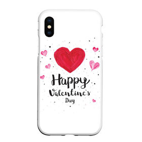 Чехол для iPhone XS Max матовый с принтом Valentines Day в Санкт-Петербурге, Силикон | Область печати: задняя сторона чехла, без боковых панелей | heart | holidays | valentines day | день святого валентина | надписи | праздники | сердце