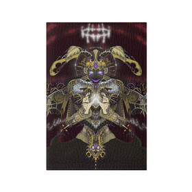 Обложка для паспорта матовая кожа с принтом Архангел Афтон в Санкт-Петербурге, натуральная матовая кожа | размер 19,3 х 13,7 см; прозрачные пластиковые крепления | fnaf | william afton | ангел | архангел | афтон | крылья | робот | уильям афтон | фиолетовый человек