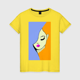 Женская футболка хлопок с принтом SadnessGirl в Санкт-Петербурге, 100% хлопок | прямой крой, круглый вырез горловины, длина до линии бедер, слегка спущенное плечо | графика | грусть | девушка | одиночество | рисунок