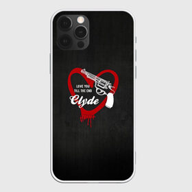 Чехол для iPhone 12 Pro Max с принтом Clyde в Санкт-Петербурге, Силикон |  | barrow | bonnie | clyde | love you till the end | parker | бони | бони и клайд | бонни | для влюбленных | клайд | кровь | любовь | парные | пистолет | револьвер | сердце