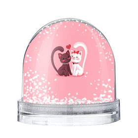 Снежный шар с принтом Happy Valentines Day в Санкт-Петербурге, Пластик | Изображение внутри шара печатается на глянцевой фотобумаге с двух сторон | angel | cat | cats | cupid | day | happy | heart | love | rose | valentine | valentines | ангел | валентин | валентина | валентинка | день | кошки | купидон | любовь | святого | святой | сердце