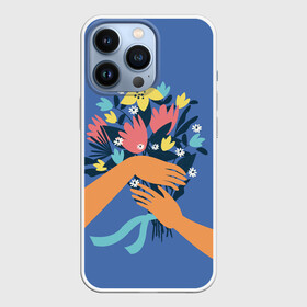 Чехол для iPhone 13 Pro с принтом букет цветов в Санкт-Петербурге,  |  | 8 марта | весна | девушке | женский | мама | подарок | тренд | феминизм | цветы