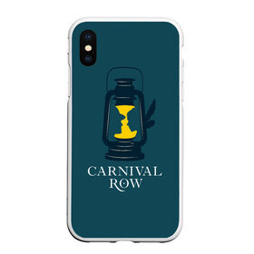 Чехол для iPhone XS Max матовый с принтом Карнивал Роу - Carnival Row в Санкт-Петербурге, Силикон | Область печати: задняя сторона чехла, без боковых панелей | Тематика изображения на принте: carnival row | волшебный | исторический | карнивал роу | крылья | лампа | лого | логотип | подарок | сериал | сказка | фея | шляпа