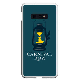 Чехол для Samsung S10E с принтом Карнивал Роу - Carnival Row в Санкт-Петербурге, Силикон | Область печати: задняя сторона чехла, без боковых панелей | carnival row | волшебный | исторический | карнивал роу | крылья | лампа | лого | логотип | подарок | сериал | сказка | фея | шляпа