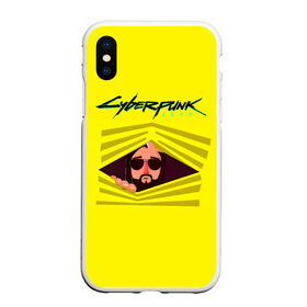 Чехол для iPhone XS Max матовый с принтом Cyberpunk 2077 в Санкт-Петербурге, Силикон | Область печати: задняя сторона чехла, без боковых панелей | Тематика изображения на принте: cyberpunk 2077 | hacker | maelstrom | militech | quadra | samurai | sci fi | technology | trauma team | v | будущее | игра | иероглифы | киану ривз | кибер | киберпанк | киборг | киборги | корпорация | лого | милитек | панк | роботы | самурай | т