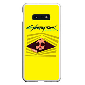 Чехол для Samsung S10E с принтом Cyberpunk 2077 в Санкт-Петербурге, Силикон | Область печати: задняя сторона чехла, без боковых панелей | Тематика изображения на принте: cyberpunk 2077 | hacker | maelstrom | militech | quadra | samurai | sci fi | technology | trauma team | v | будущее | игра | иероглифы | киану ривз | кибер | киберпанк | киборг | киборги | корпорация | лого | милитек | панк | роботы | самурай | т