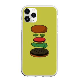 Чехол для iPhone 11 Pro матовый с принтом Бургер в разборе в Санкт-Петербурге, Силикон |  | Тематика изображения на принте: fastfood | food | pattern | бургер | бургер кинг | гамбургер | еда | макдональдс | паттерн | фастфуд
