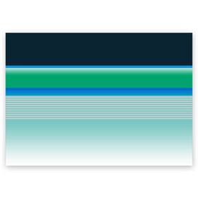 Поздравительная открытка с принтом Sea color в Санкт-Петербурге, 100% бумага | плотность бумаги 280 г/м2, матовая, на обратной стороне линовка и место для марки
 | Тематика изображения на принте: green | line | lines | sea | sea color | wave | зеленый | море | морской цвет