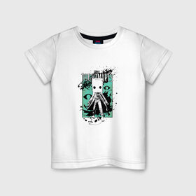 Детская футболка хлопок с принтом Little Nightmares в Санкт-Петербурге, 100% хлопок | круглый вырез горловины, полуприлегающий силуэт, длина до линии бедер | little nightmares | брызги | игра | краска | литл найтмер | персонаж | хоррор