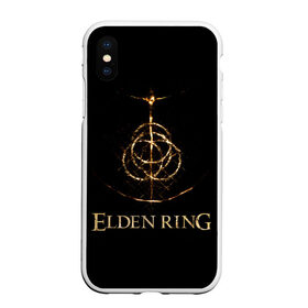 Чехол для iPhone XS Max матовый с принтом Elden Ring в Санкт-Петербурге, Силикон | Область печати: задняя сторона чехла, без боковых панелей | action | armor | dark souls | demon | elden ring | fromsoftware | games | george martin | japan | knight | namco bandai | rpg | weapon | броня | дарк соулс | демон | джордж мартин | игры | оружие | рпг | рыцарь | темные души | экшен | япония