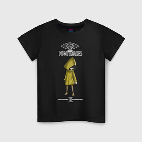 Детская футболка хлопок с принтом Little Nightmares в Санкт-Петербурге, 100% хлопок | круглый вырез горловины, полуприлегающий силуэт, длина до линии бедер | littlenightmares | игра | монстры | хоррор | шестая