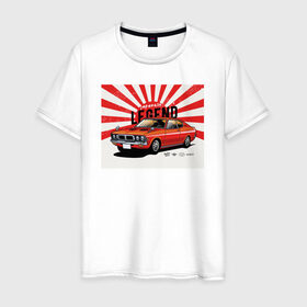 Мужская футболка хлопок с принтом japan car в Санкт-Петербурге, 100% хлопок | прямой крой, круглый вырез горловины, длина до линии бедер, слегка спущенное плечо. | Тематика изображения на принте: car | japan | legend | машина | япония