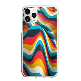 Чехол для iPhone 11 Pro матовый с принтом Цветные волны в Санкт-Петербурге, Силикон |  | Тематика изображения на принте: abstract | color | waves | абстракция | волны