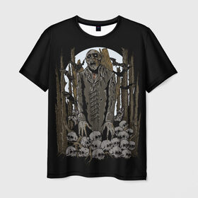 Мужская футболка 3D с принтом Вампир в Санкт-Петербурге, 100% полиэфир | прямой крой, круглый вырез горловины, длина до линии бедер | dracula | horror | nosferatu | vampire | вампир | влад цепеш | граф дракула | носферату | ужасы
