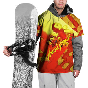 Накидка на куртку 3D с принтом CYBERPUNK 2077 в Санкт-Петербурге, 100% полиэстер |  | cd project red | cyberpunk 2077 | keanu reeves | samurai | киану ривз | киберпанк 2077 | самураи