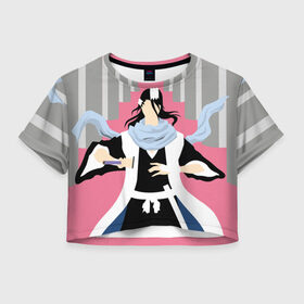 Женская футболка Crop-top 3D с принтом Bleach Блич в Санкт-Петербурге, 100% полиэстер | круглая горловина, длина футболки до линии талии, рукава с отворотами | anime | bleach | аниме | анимэ | банкай | блич | итиго | ичиго | куросаки | кучики | орихимэ | рукия | синигами | япония