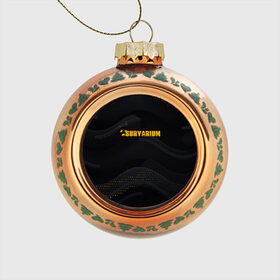 Стеклянный ёлочный шар с принтом SURVARIUM | STALKER в Санкт-Петербурге, Стекло | Диаметр: 80 мм | stalker | survarium | tegunvteg | сталкер