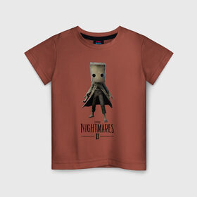 Детская футболка хлопок с принтом Little Nightmares 2 в Санкт-Петербурге, 100% хлопок | круглый вырез горловины, полуприлегающий силуэт, длина до линии бедер | little | little nightmares | little nightmares 2 | nightmares