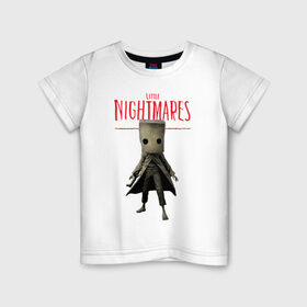 Детская футболка хлопок с принтом Little Nightmares в Санкт-Петербурге, 100% хлопок | круглый вырез горловины, полуприлегающий силуэт, длина до линии бедер | little nightmares | игра | страшилка | страшная игра | ужас | хоррор