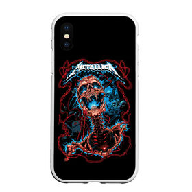 Чехол для iPhone XS Max матовый с принтом METALLICA в Санкт-Петербурге, Силикон | Область печати: задняя сторона чехла, без боковых панелей | band | hardcore | metall | music | punk | rock | skull | usa | батька | джеймс | кирк | ларс | металлика | метла | музыка | рок | сша | трухильо | ульрих | хэви метал | хэммет | хэтфилд | череп