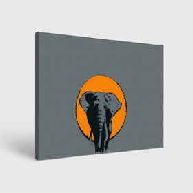 Холст прямоугольный с принтом Африканский Слон в Санкт-Петербурге, 100% ПВХ |  | африка | графика | дикий мир | животное | персонаж | природа | рисунок | слон