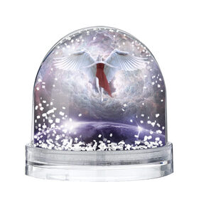 Снежный шар с принтом Ангел в Санкт-Петербурге, Пластик | Изображение внутри шара печатается на глянцевой фотобумаге с двух сторон | ангел | девушка | иллюзия | крылья | фэнтези