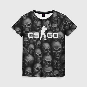 Женская футболка 3D с принтом CS:GO Catacombs | Катакомбы в Санкт-Петербурге, 100% полиэфир ( синтетическое хлопкоподобное полотно) | прямой крой, круглый вырез горловины, длина до линии бедер | beast | cat | catacombs | cats | counter | counter strike | cs | death | easy | ez | gg | ggwp | global | go | hyper | kill | offensive | one | shot | skull | skulls | strike | зверь | катакомбы | кот | коты | котята | кошка | скоростной