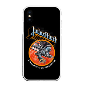 Чехол для iPhone XS Max матовый с принтом Judas Priest в Санкт-Петербурге, Силикон | Область печати: задняя сторона чехла, без боковых панелей | black | deep | heep | judas | led | metal | music | priest | purple | rock | sabbath | skull | uriah | zeppelin | блэк | гитара | группа | иуда | метал | музыка | рок | священник | череп | электрогитара